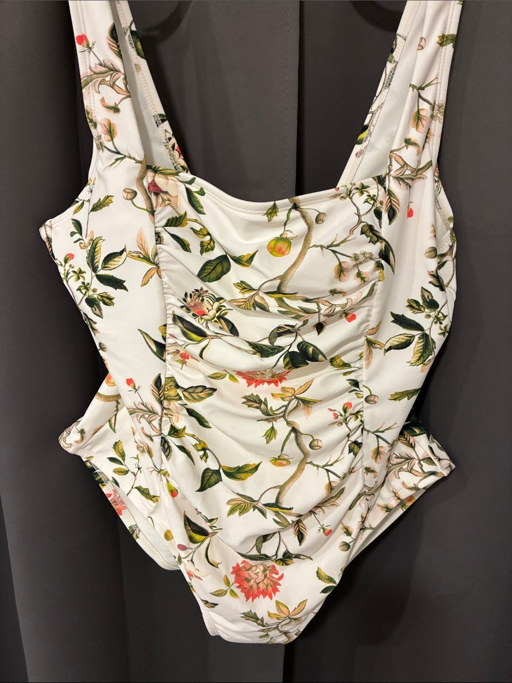 Shade & Shore cream  Floral One-Piece Swimsuit